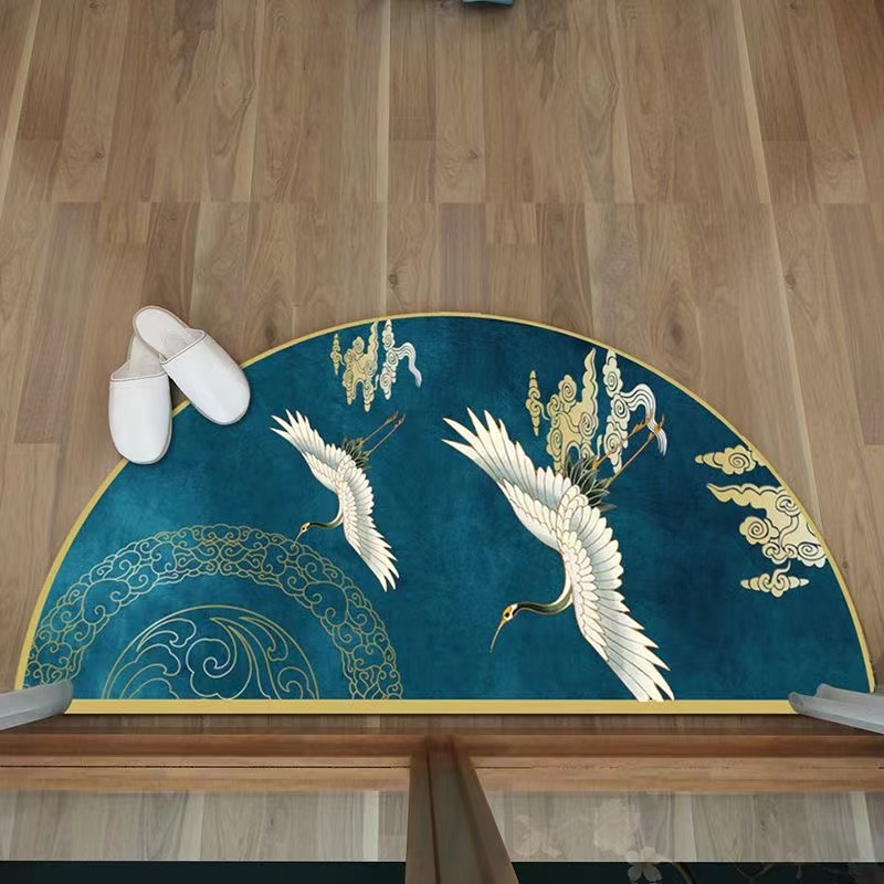 Commercial Printing Format - Chinese Semi-circular Floor Mats Japanese Style
