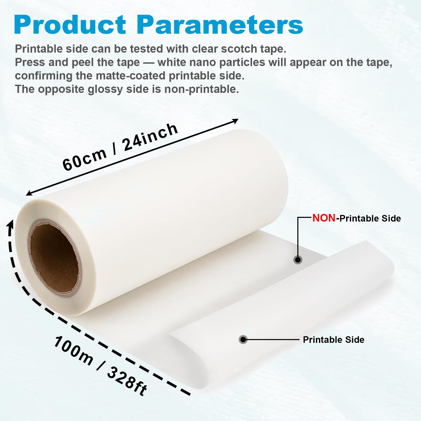 DTF Transfer Film Rolls 24in×3 - Commercial Printing On Fabric recension och pris