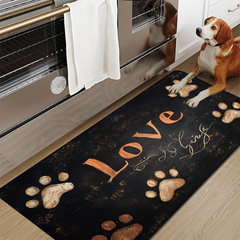 Cat Dog Paw Print Pattern Kitc - Commercial Printing Format recension och pris